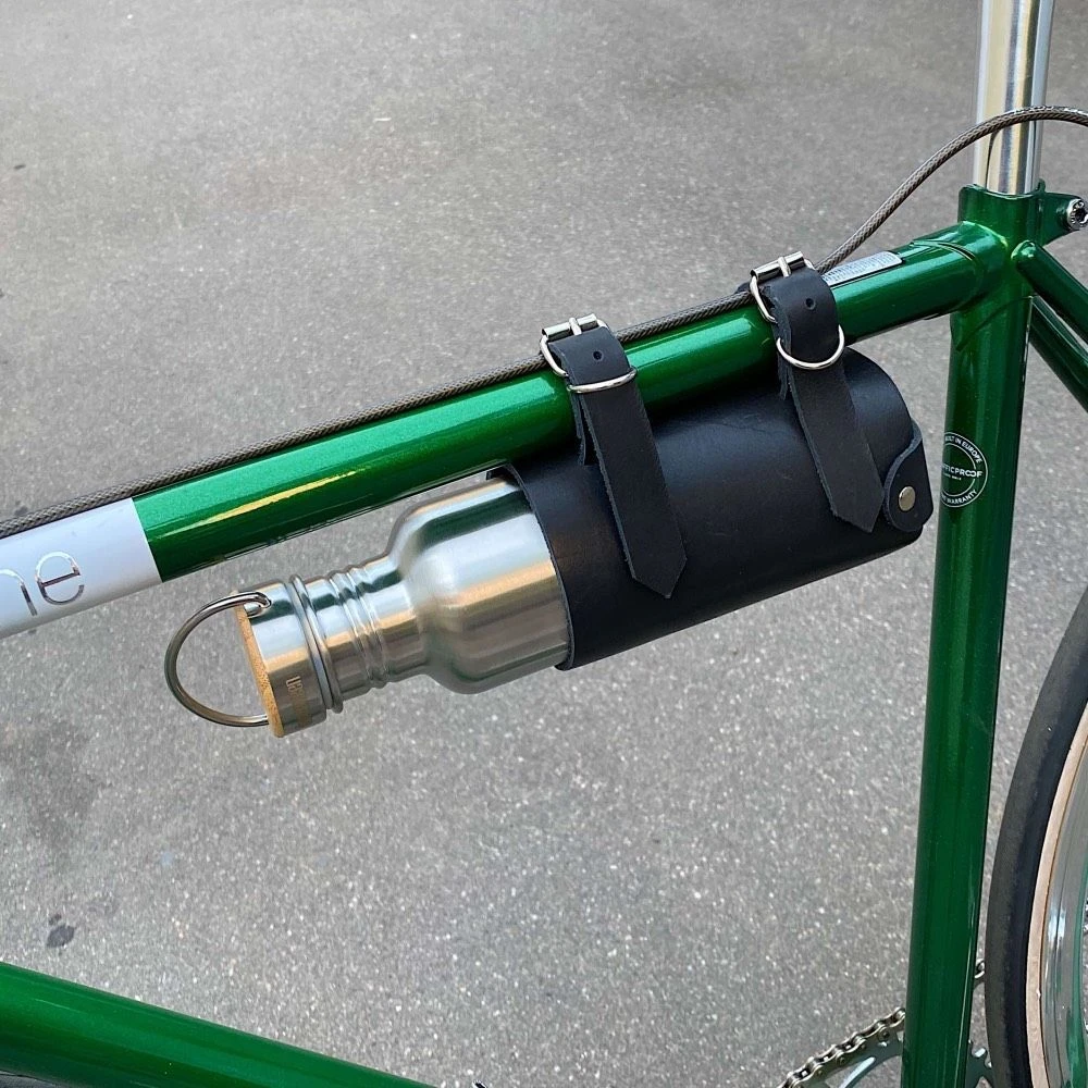 Держатель бутылки кожаный (разные цвета) - фото 8