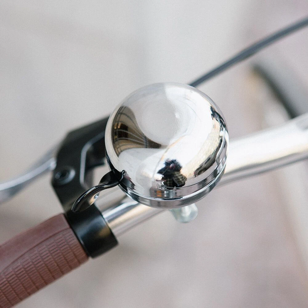 Классический хромированный звонок средний Дин-Дон - фото 1