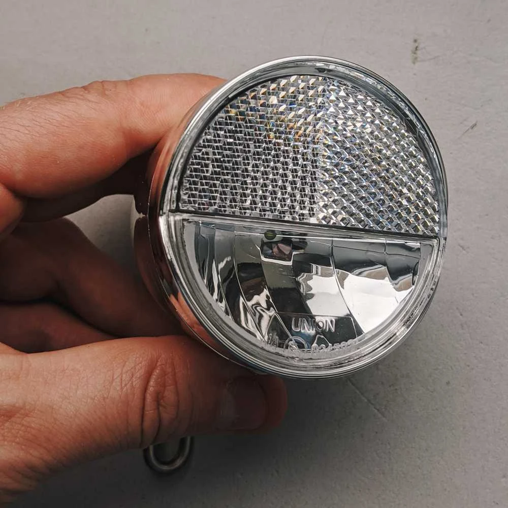 Передний велофонарь lampe frontale серебряный - фото 9