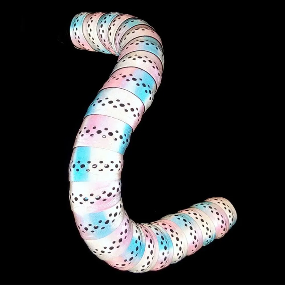 Обмотка BLB Supreme Pro Reflective Bar Tape 2 Tone Pink-Blue-White - фото 4