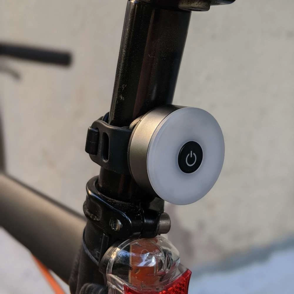 Задний велофонарь яркий и круглый - фото 5