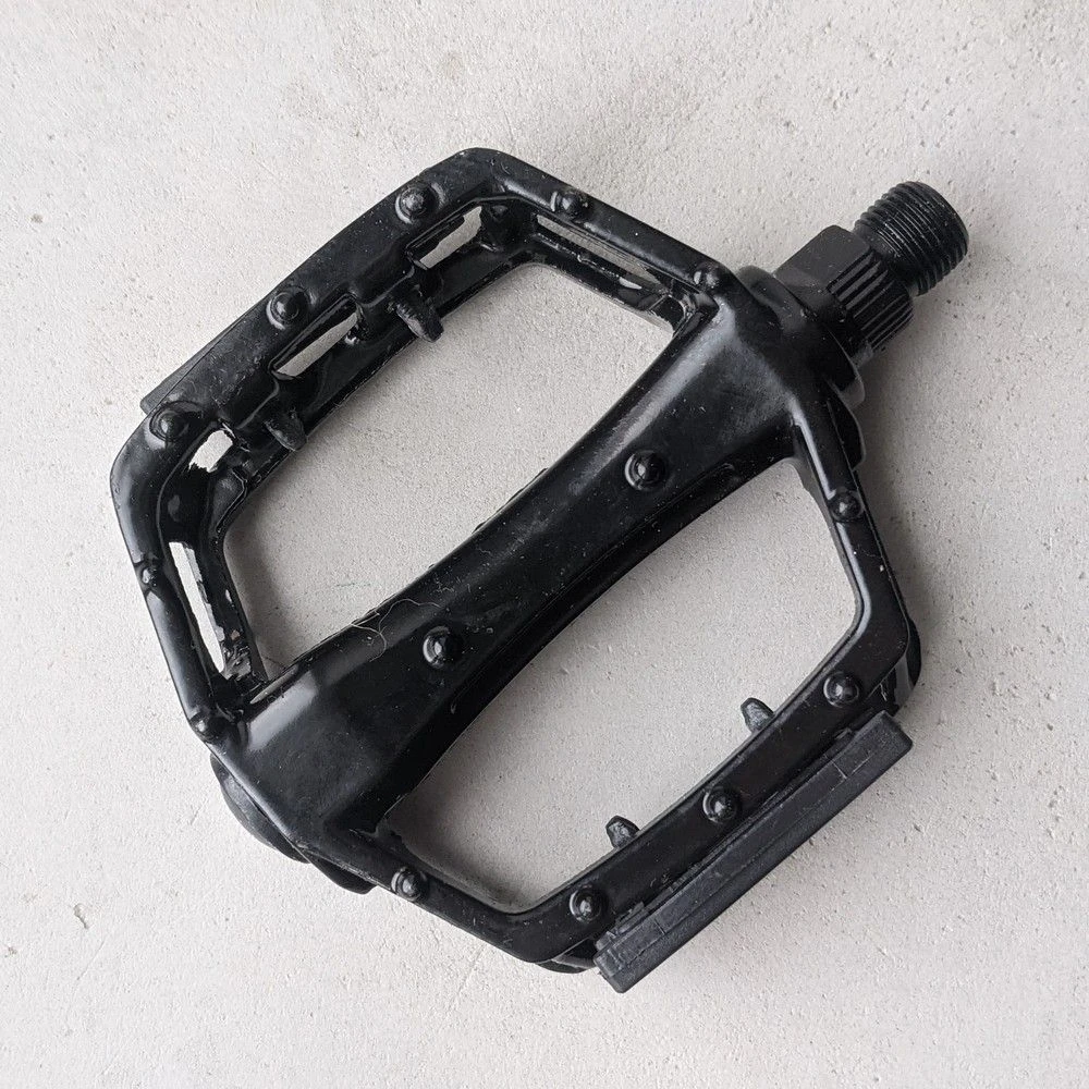 Педали широкие с отражателями Vinca 916 черные - фото 4