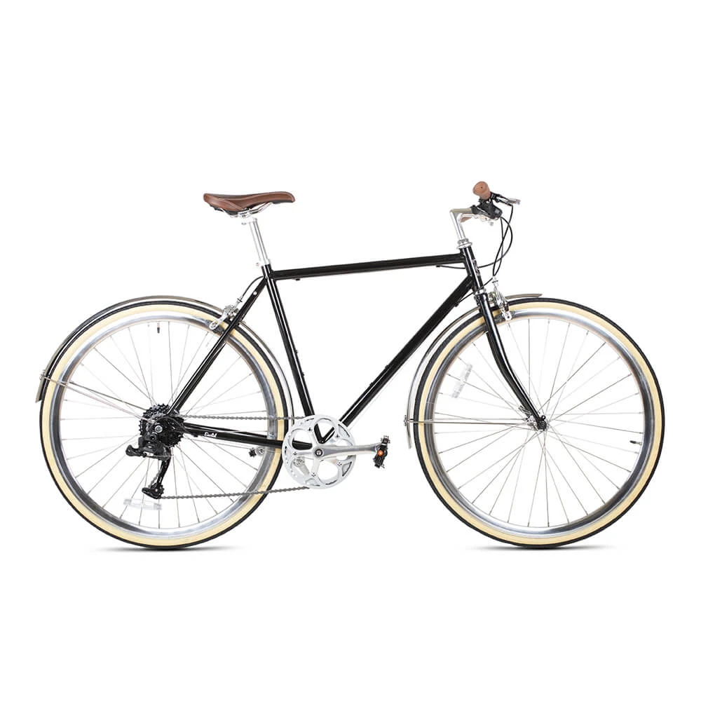 Велосипед 6KU Odyssey 8spd City Bike 54 Delano Black - фото 9
