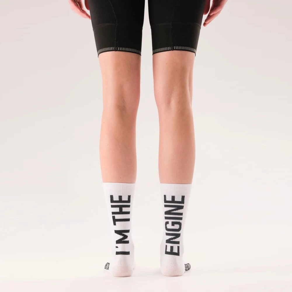 Носки KINEMATIKA Engine White 1.0 43-46 - фото 1