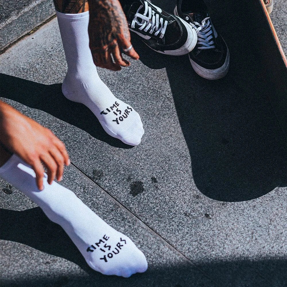 Носки Pacific and Co. Ride In Peace 42-45 белые - фото 5