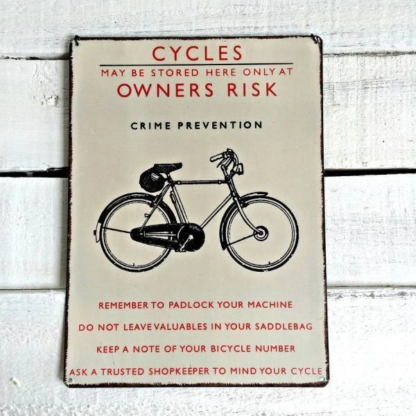 Железный знак "парковка на свой страх и риск" - фото 2