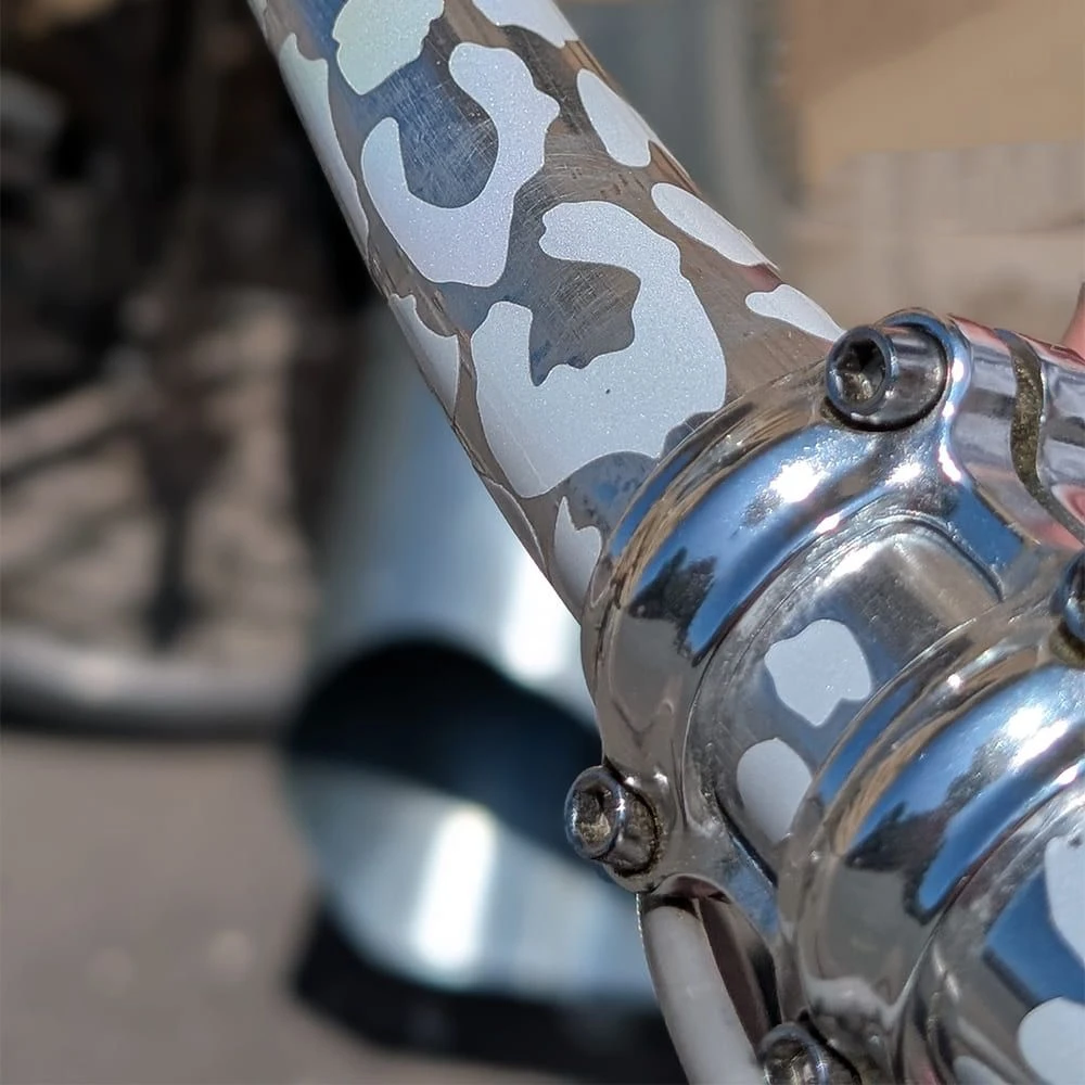 Светоотражающие наклейки it's my!bike серебряный леопард - фото 3