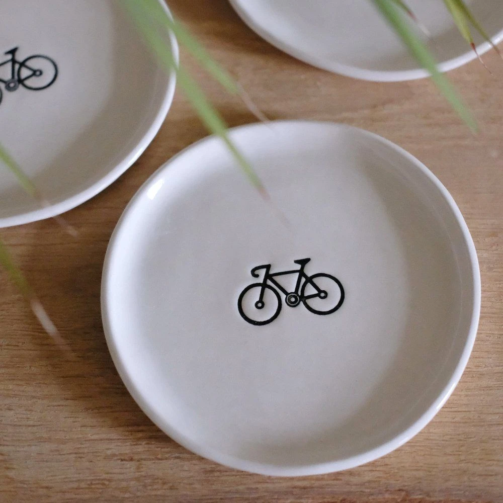 Тарелка с велосипедом 15 см - фото 1