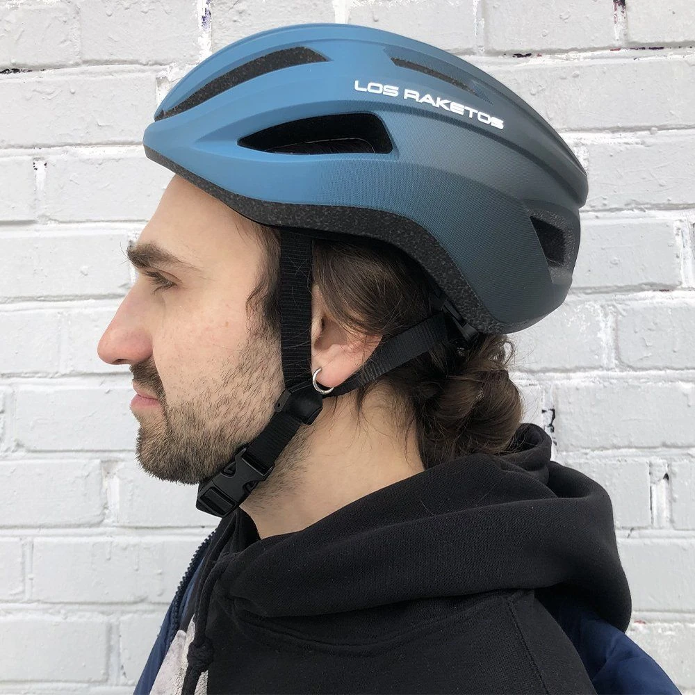 Велосипедный шлем Los Raketos FLASH Gradient grey S-M - фото 3