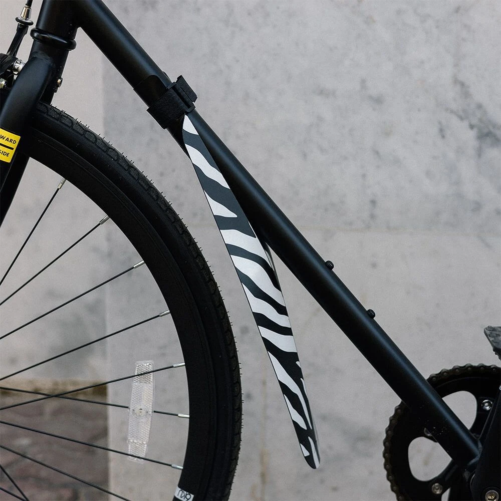 Складное велосипедное переднее крыло it's my!bike Зебра - фото 1