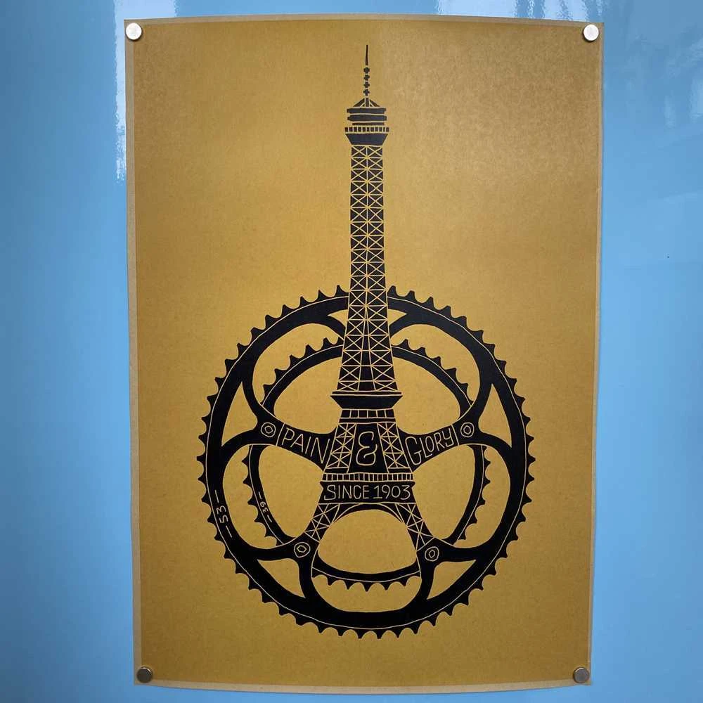 Винтажные постеры с велосипедом (разные дизайны) - фото 16