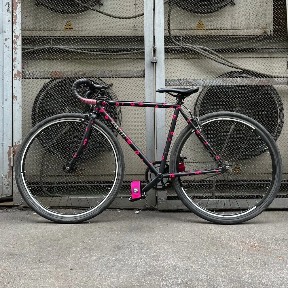 Светоотражающие наклейки it's my!bike сигнальный розовый леопард - фото 9