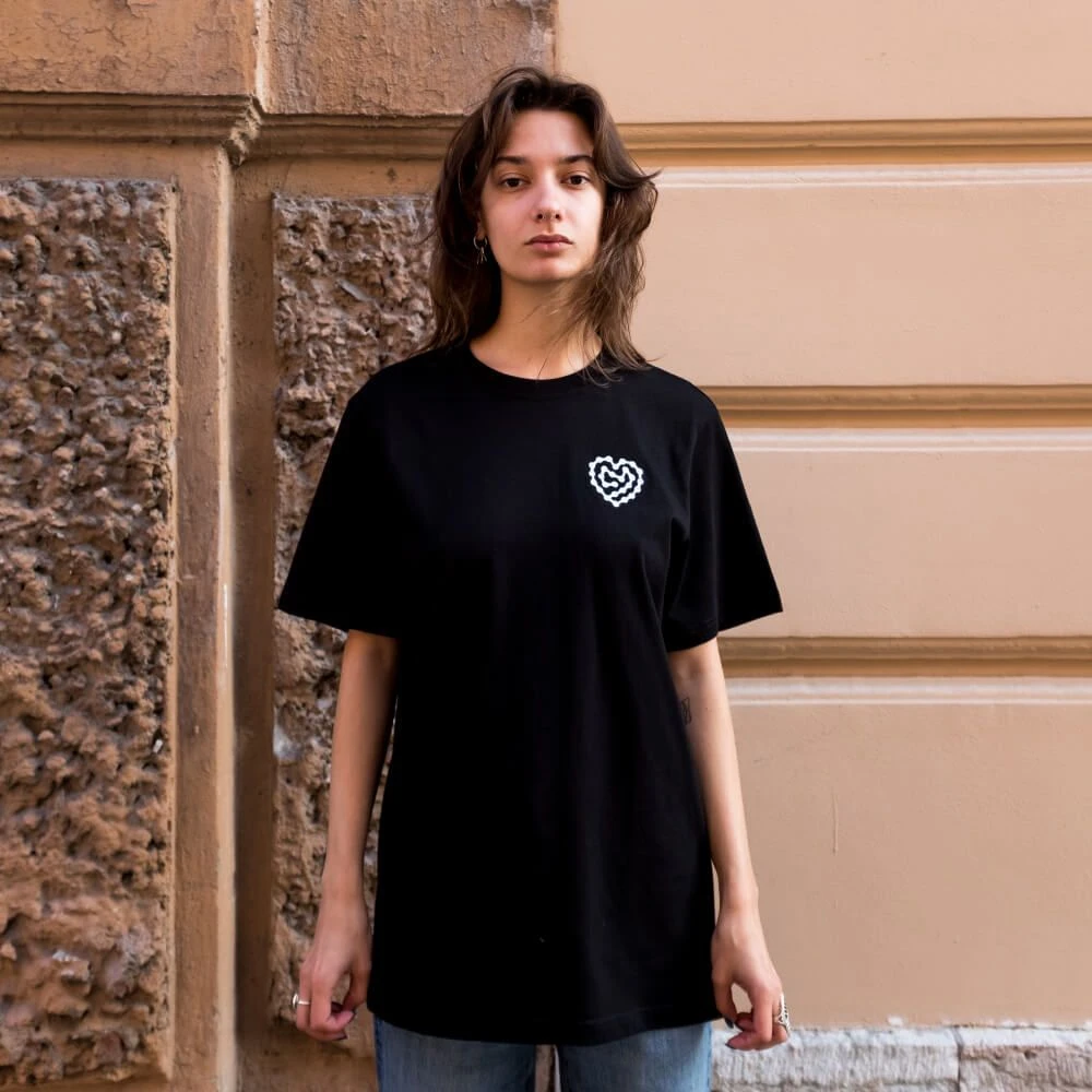 Футболка it's my!bike Велосердце черная - фото 1