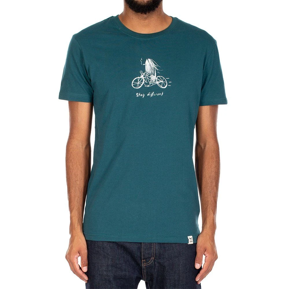 Футболка Iriedaily Cavy Bike Tee Dark Teal мужская - фото 3