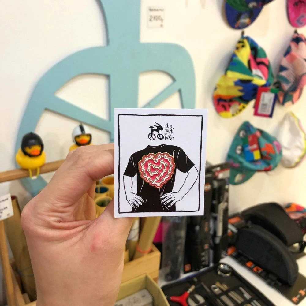 Значок it's my!bike Heart - фото 3