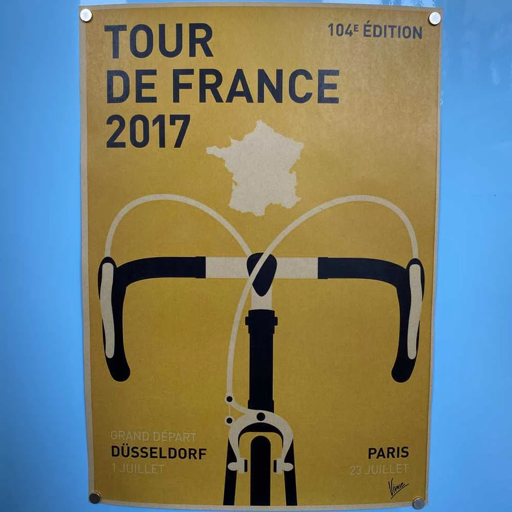 Винтажные постеры с велосипедом (разные дизайны) - фото 7