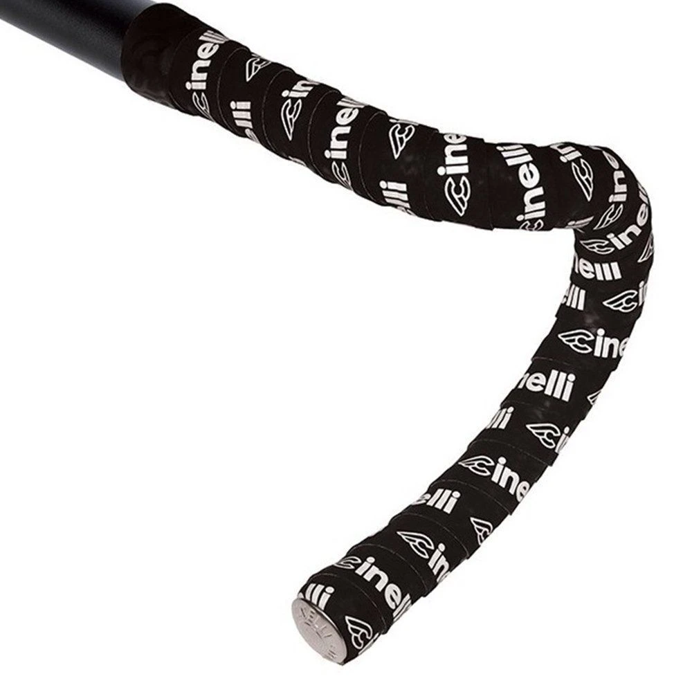 Обмотка руля Cinelli Tape Logo Velvet / Черный - фото 1