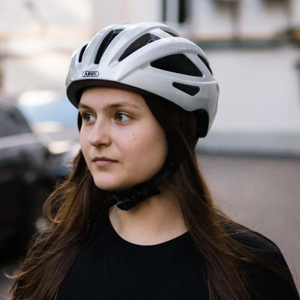 Велошлем ABUS Macator Gleam Silver S - фото 1