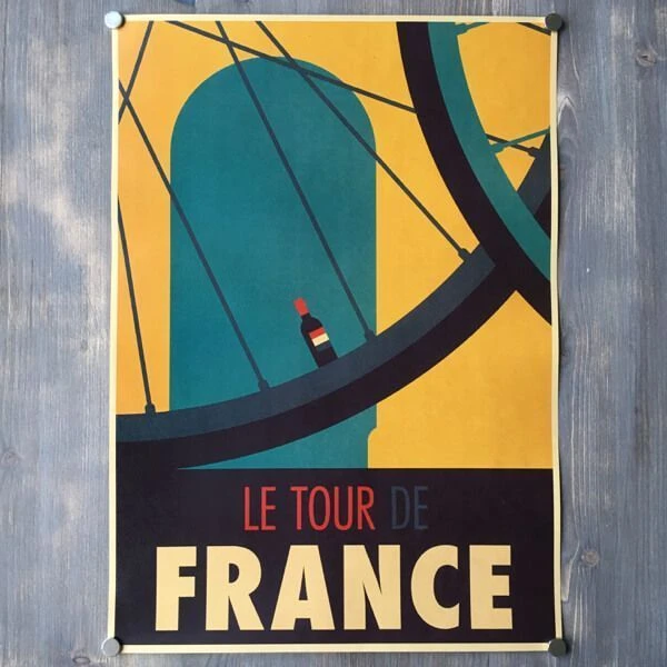 Винтажные постеры с велосипедом (разные дизайны) - фото 5