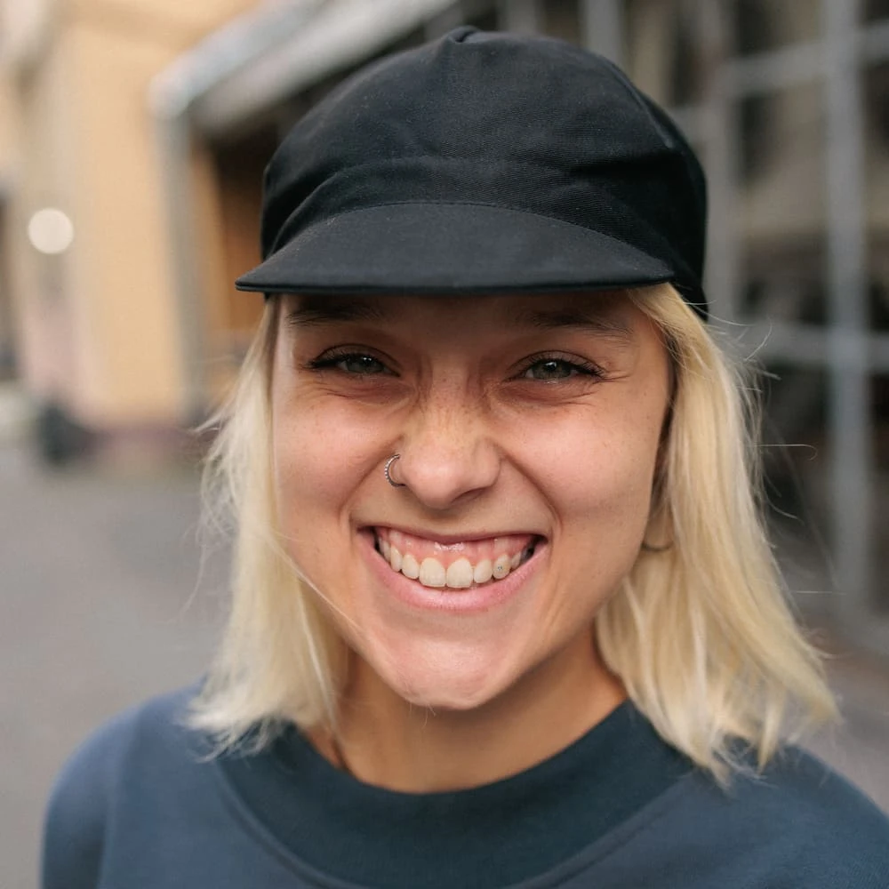 Велокепка it's my!bike черная с розовым зайцем - фото 4