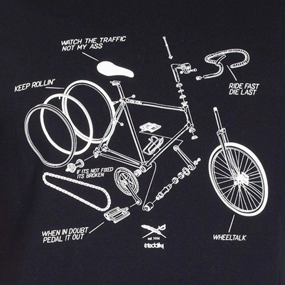 Футболка Iriedaily Bikeplosion Tee Black мужская - фото 1