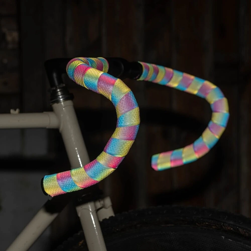 Обмотка BLB Supreme Pro Reflective Bar Tape 2 Tone Pink-Blue-White - фото 3