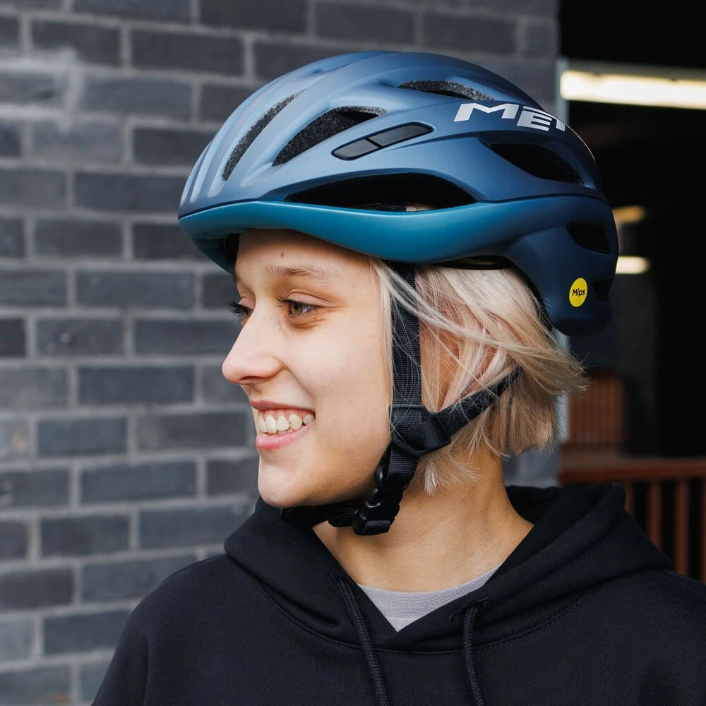 Велошлем MET Estro MIPS Navy/Teal L - фото 3