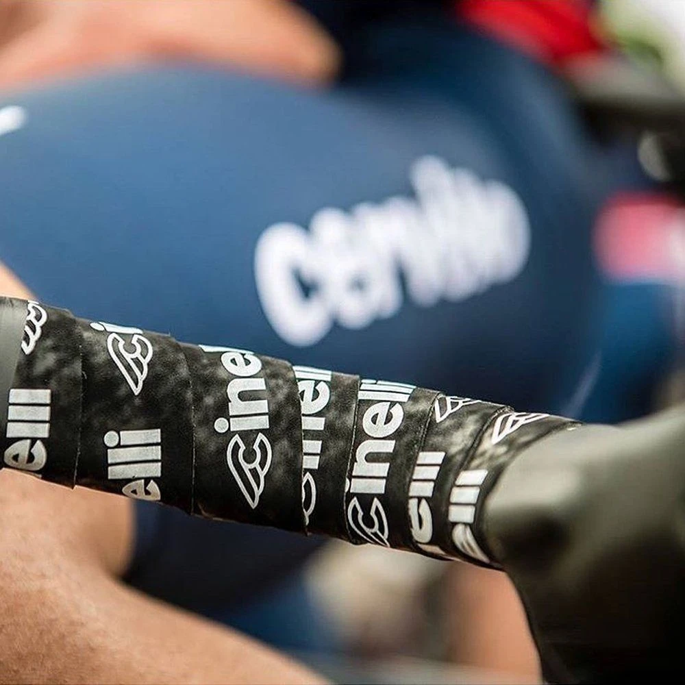 Обмотка руля Cinelli Tape Logo Velvet / Черный - фото 4