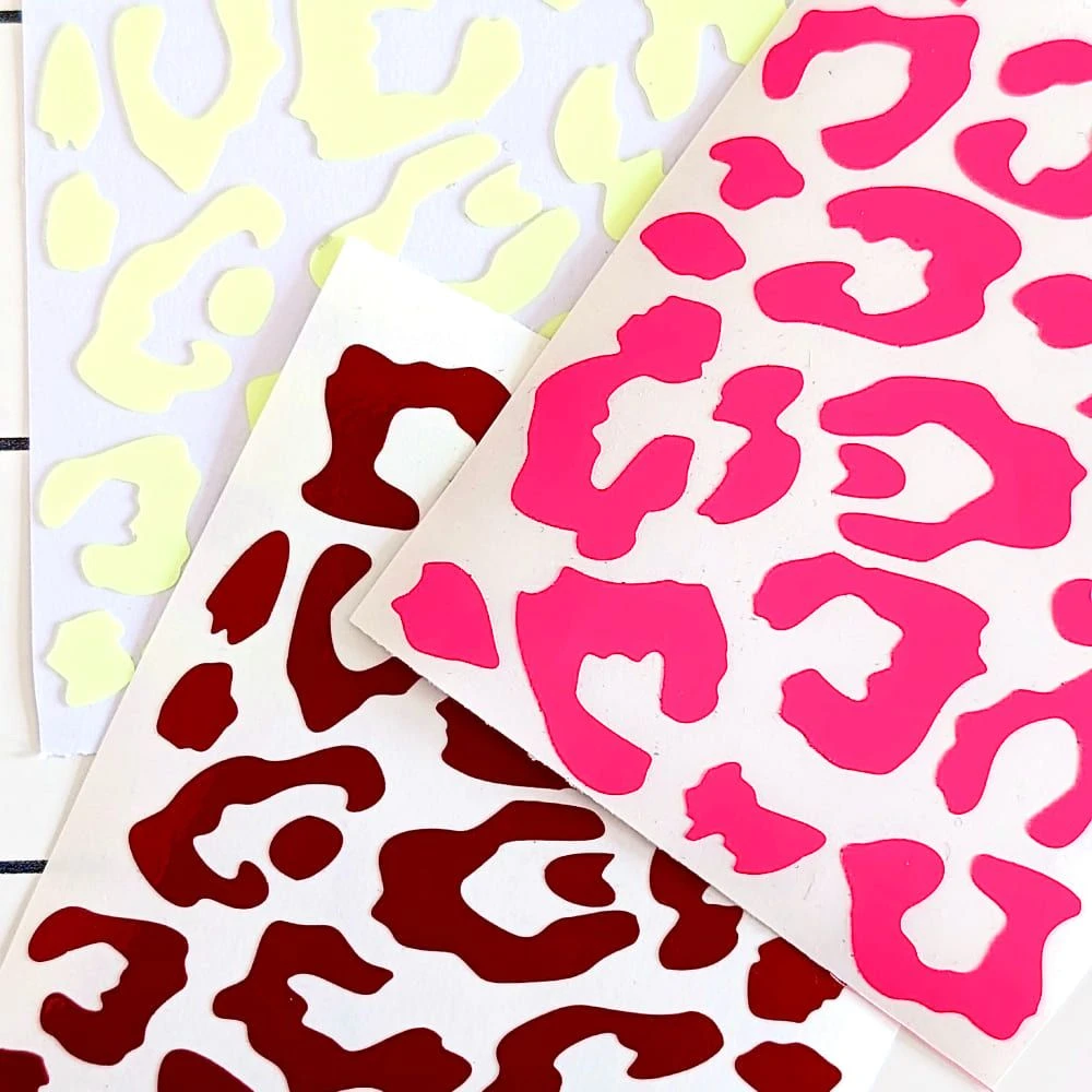 Светоотражающие наклейки it's my!bike красный леопард - фото 3