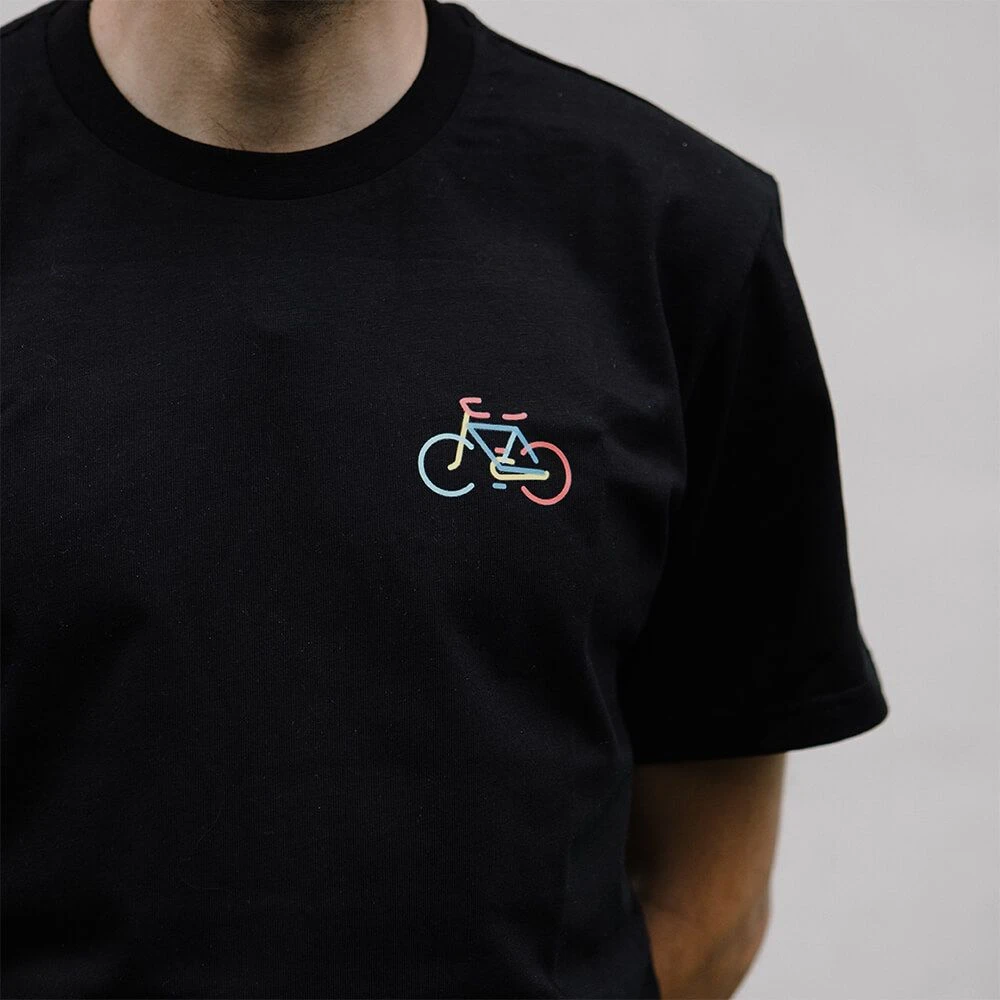 Футболка it's my!bike черная с велосипедом - фото 5