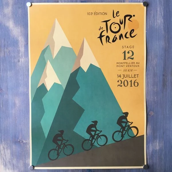 Винтажные постеры с велосипедом (разные дизайны) - фото 4