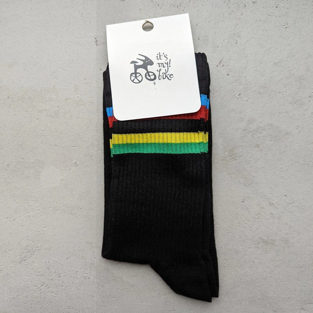 Носки it's my!bike Cycling Rainbow Black 40-46 - фото 4