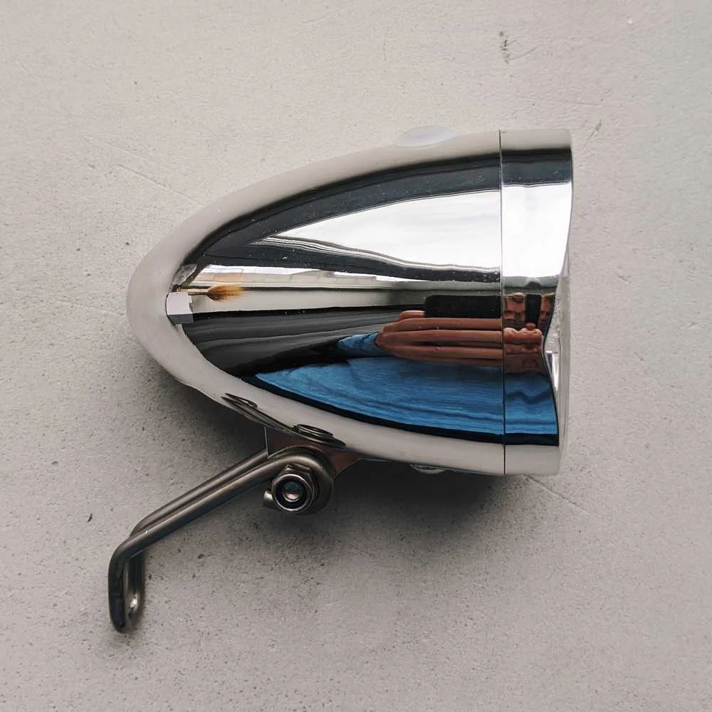 Передний велофонарь lampe frontale серебряный - фото 8