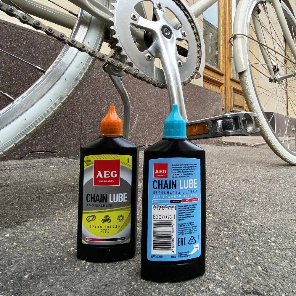 Смазка для цепи велосипеда AEG Сухая погода с тефлоном 100мл - фото 3