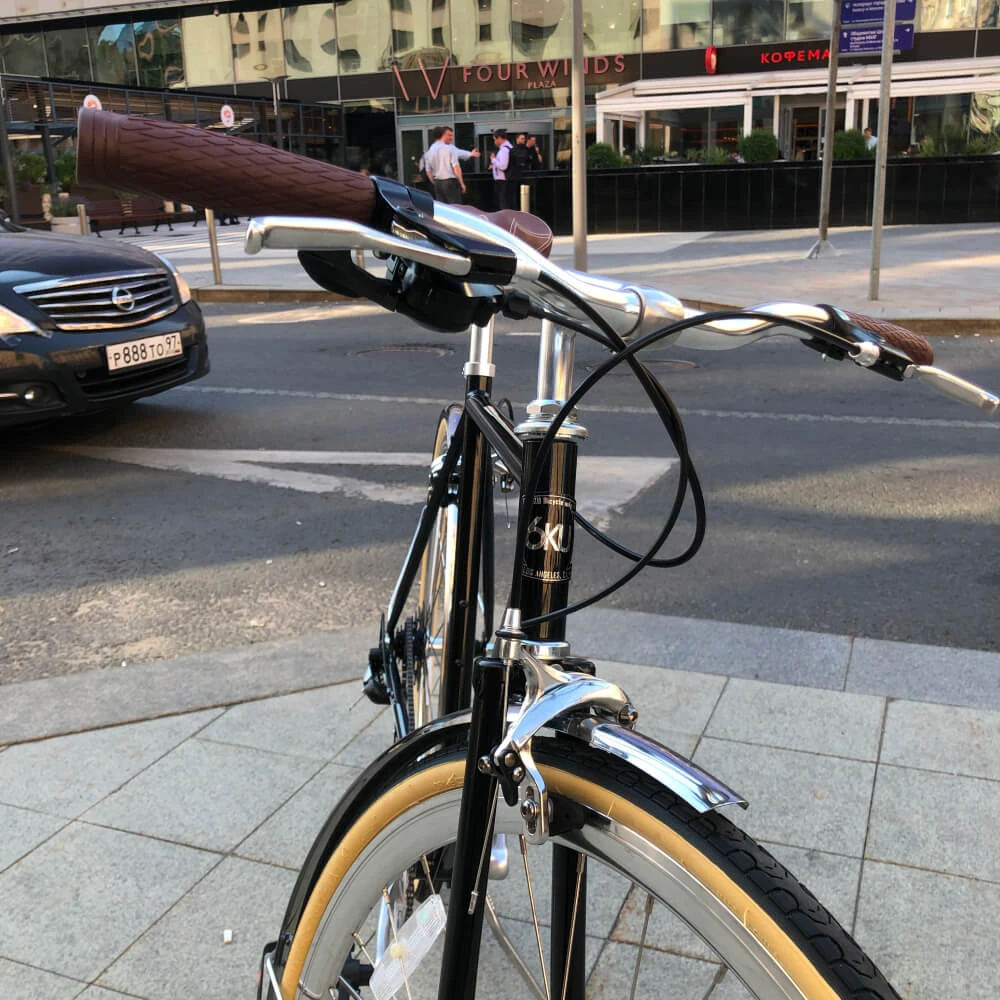 Велосипед 6KU Odyssey 8spd City Bike 54 Delano Black - фото 6