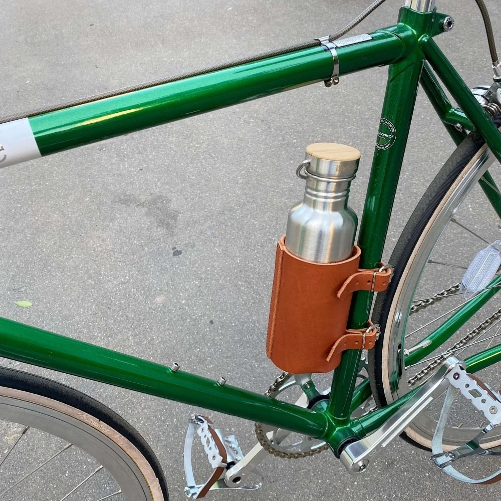 Держатель бутылки кожаный (разные цвета) - фото 9