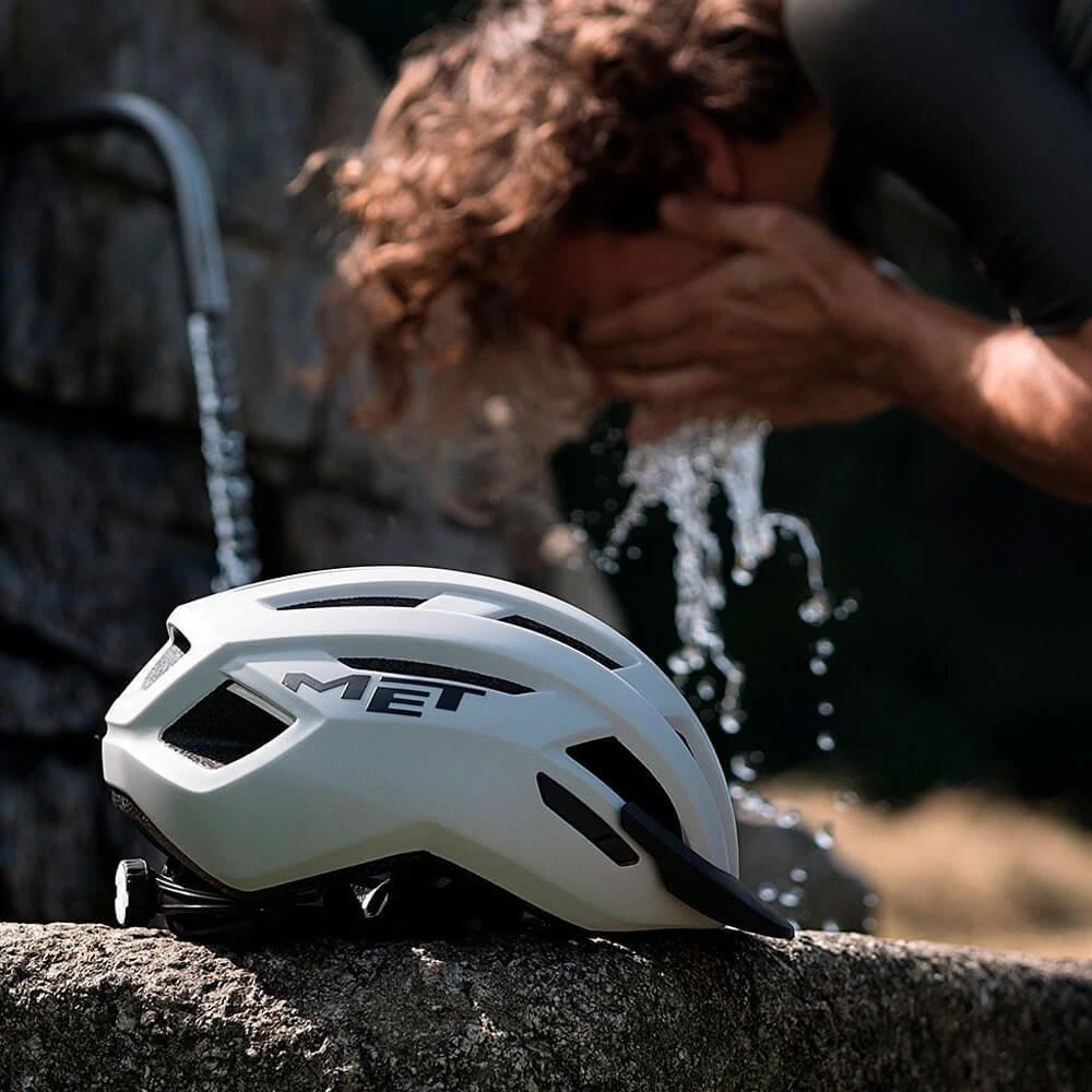 Велошлем MET Allroad Matt White M - фото 12