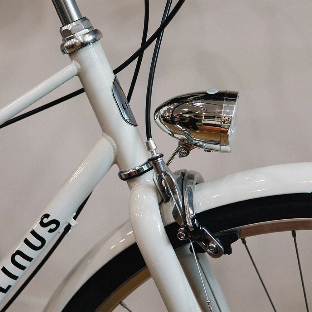 Передний велофонарь lampe frontale серебряный - фото 3