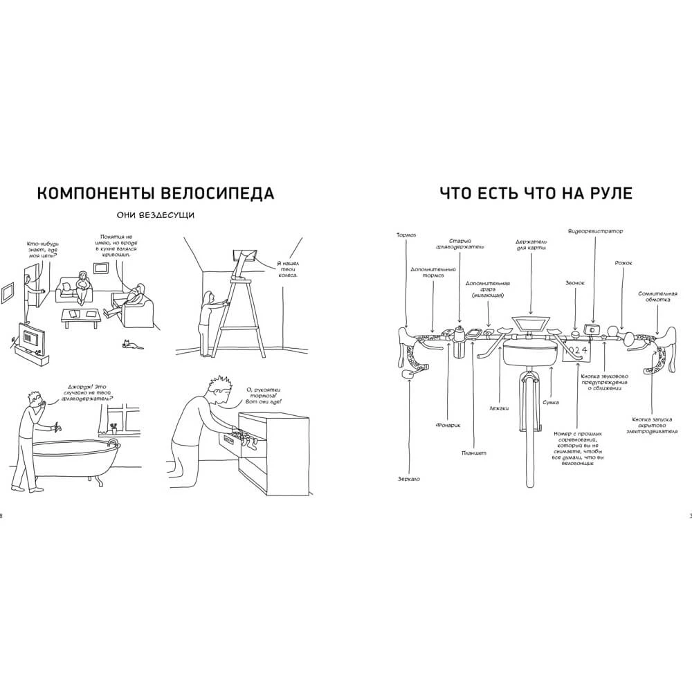 Книга Велосипед. Краткий курс в комиксах. Иллюстрированный путеводитель по жизни на двух колесах - фото 5