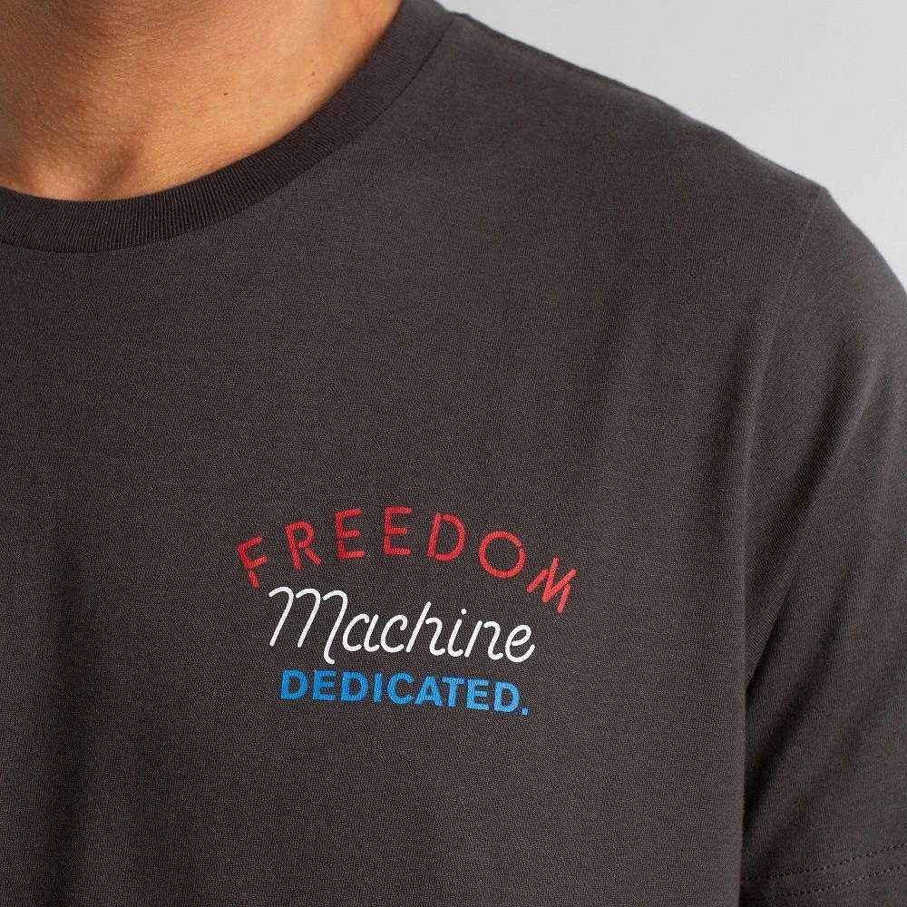 Футболка Dedicated Stockholm Freedom Machine Charcoal мужская - фото 4