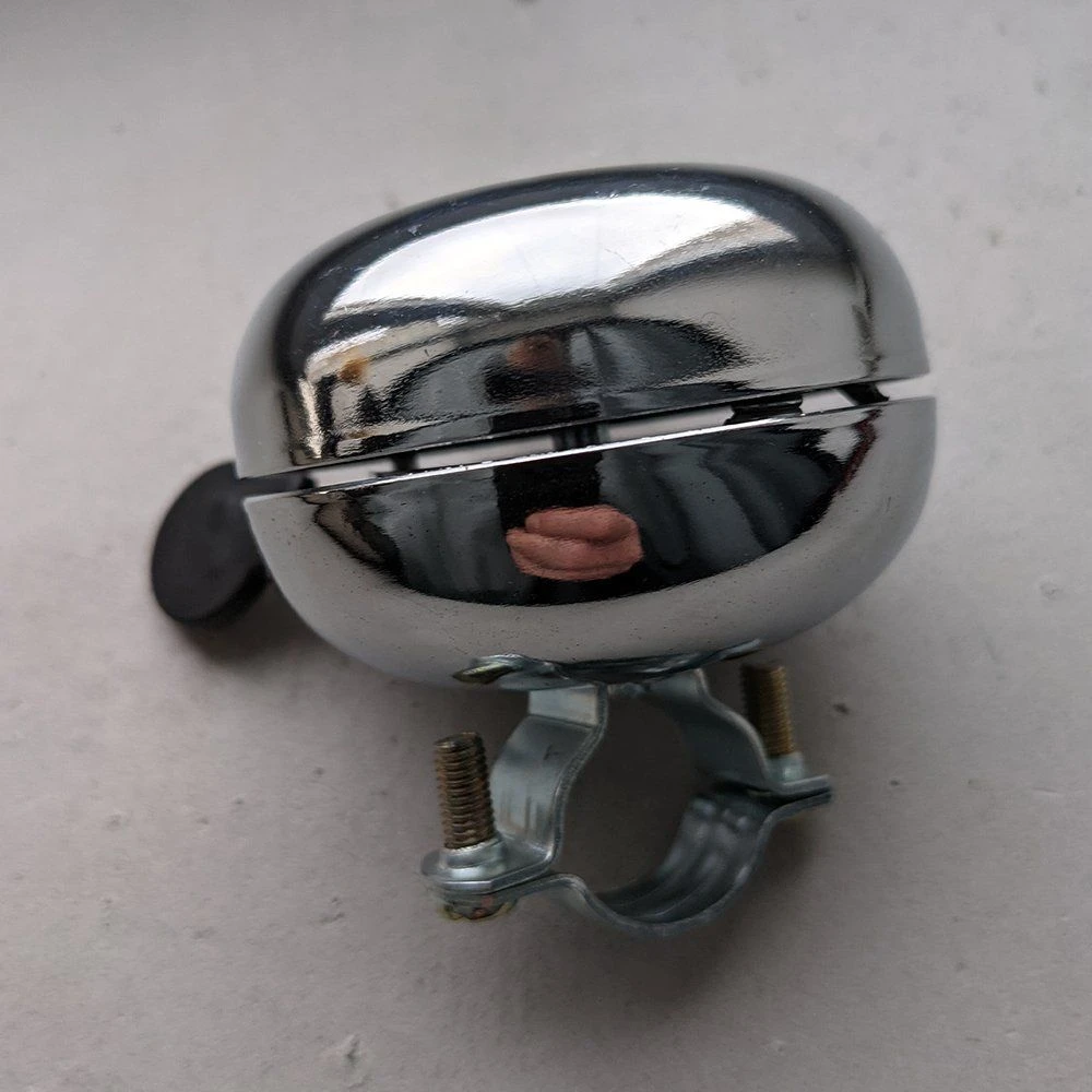 Классический хромированный звонок средний Дин-Дон - фото 4