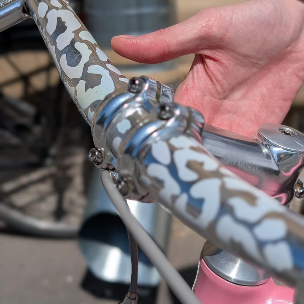 Светоотражающие наклейки it's my!bike серебряный леопард - фото 4