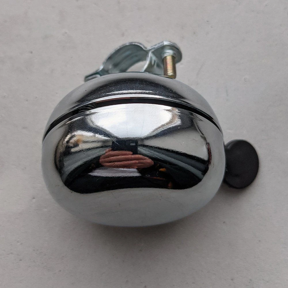 Классический хромированный звонок средний Дин-Дон - фото 5