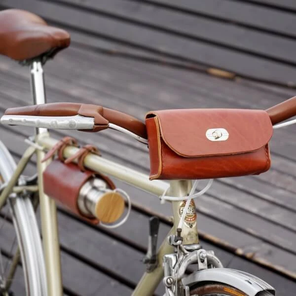 Держатель бутылки кожаный (разные цвета) - фото 5