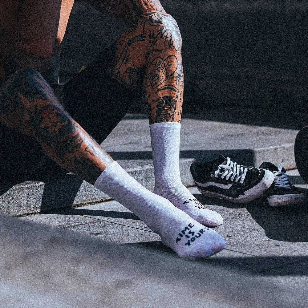 Носки Pacific and Co. Ride In Peace 42-45 белые - фото 3