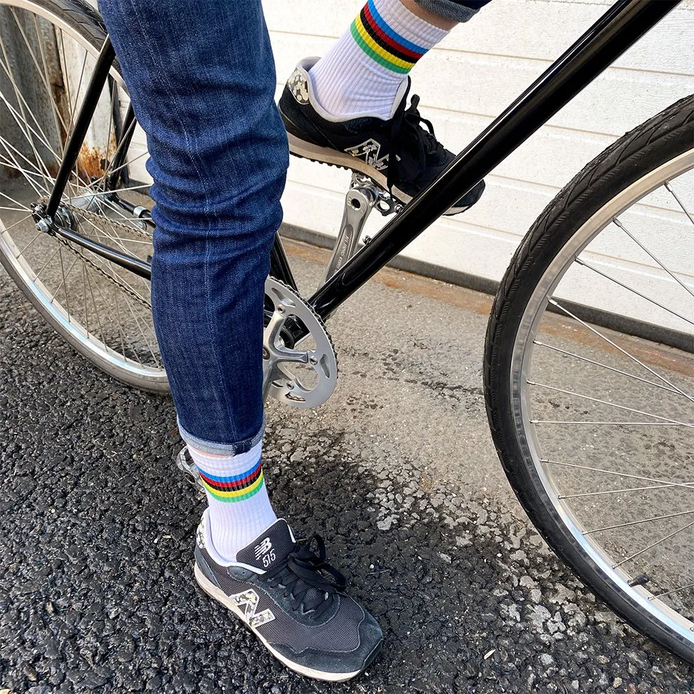 Носки it's my!bike Cycling Rainbow White 36-40 - фото 3