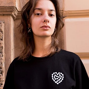 Футболка it's my!bike Велосердце черная