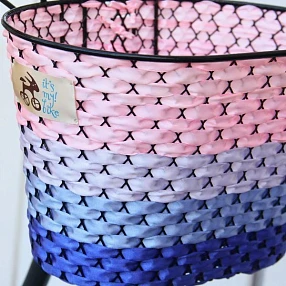 Корзина хорошая сине-розовая