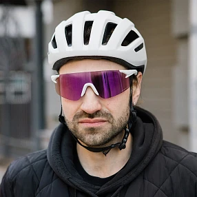 Солнцезащитные очки WhiteLab Visor Белый / Роза