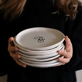 Тарелка с велосипедом 15 см